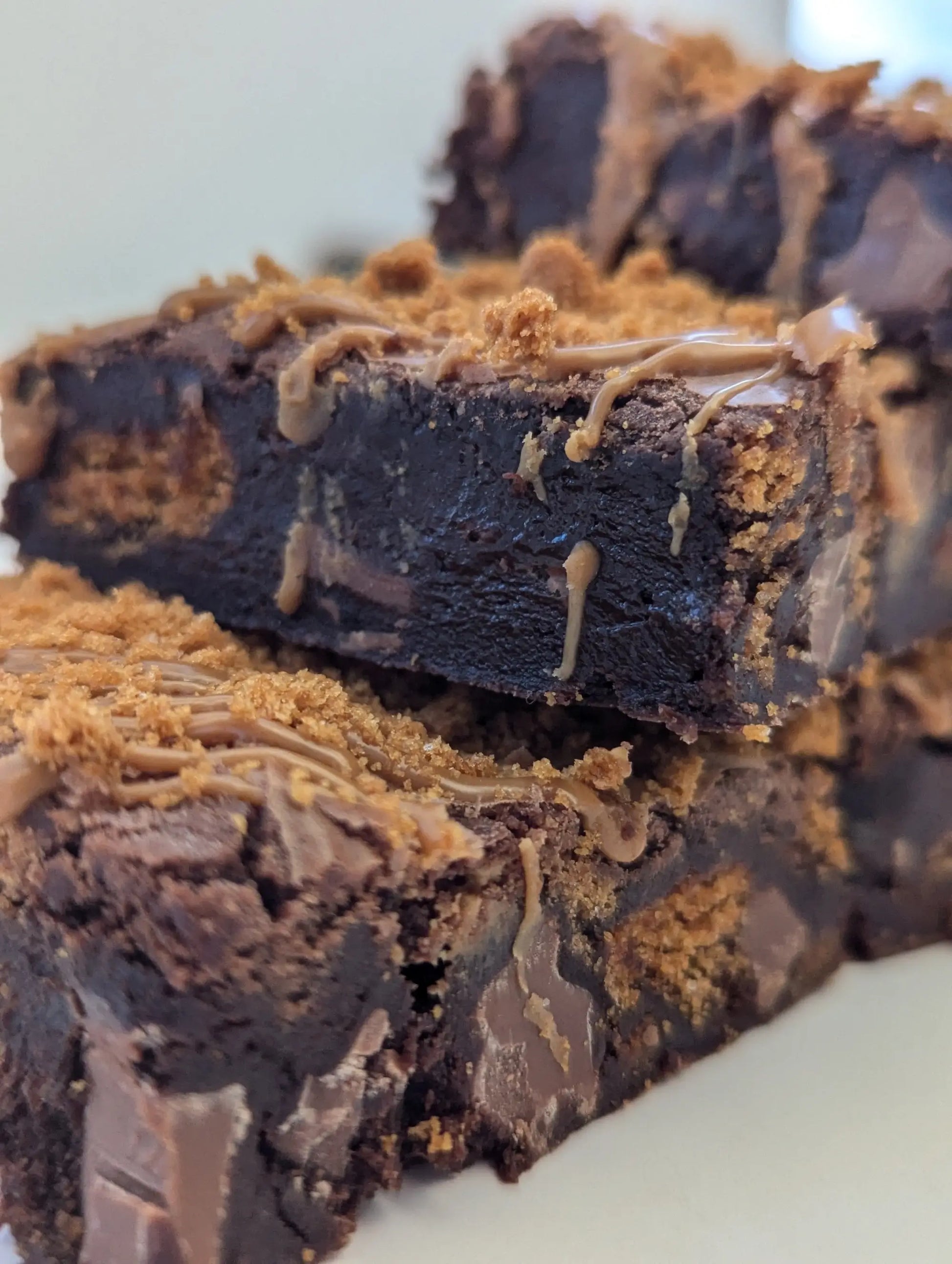 Biscoff Brownies Close Up