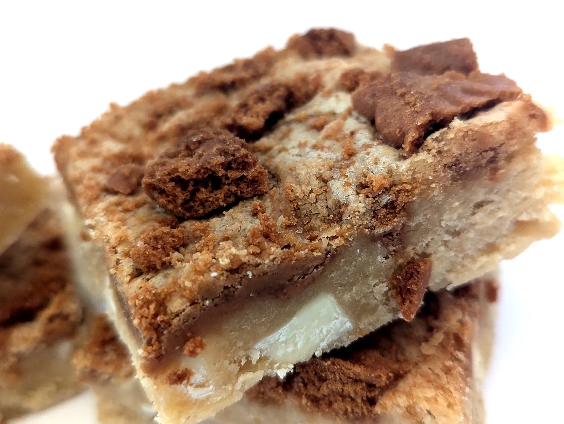 Biscoff Blondies Zoomed In