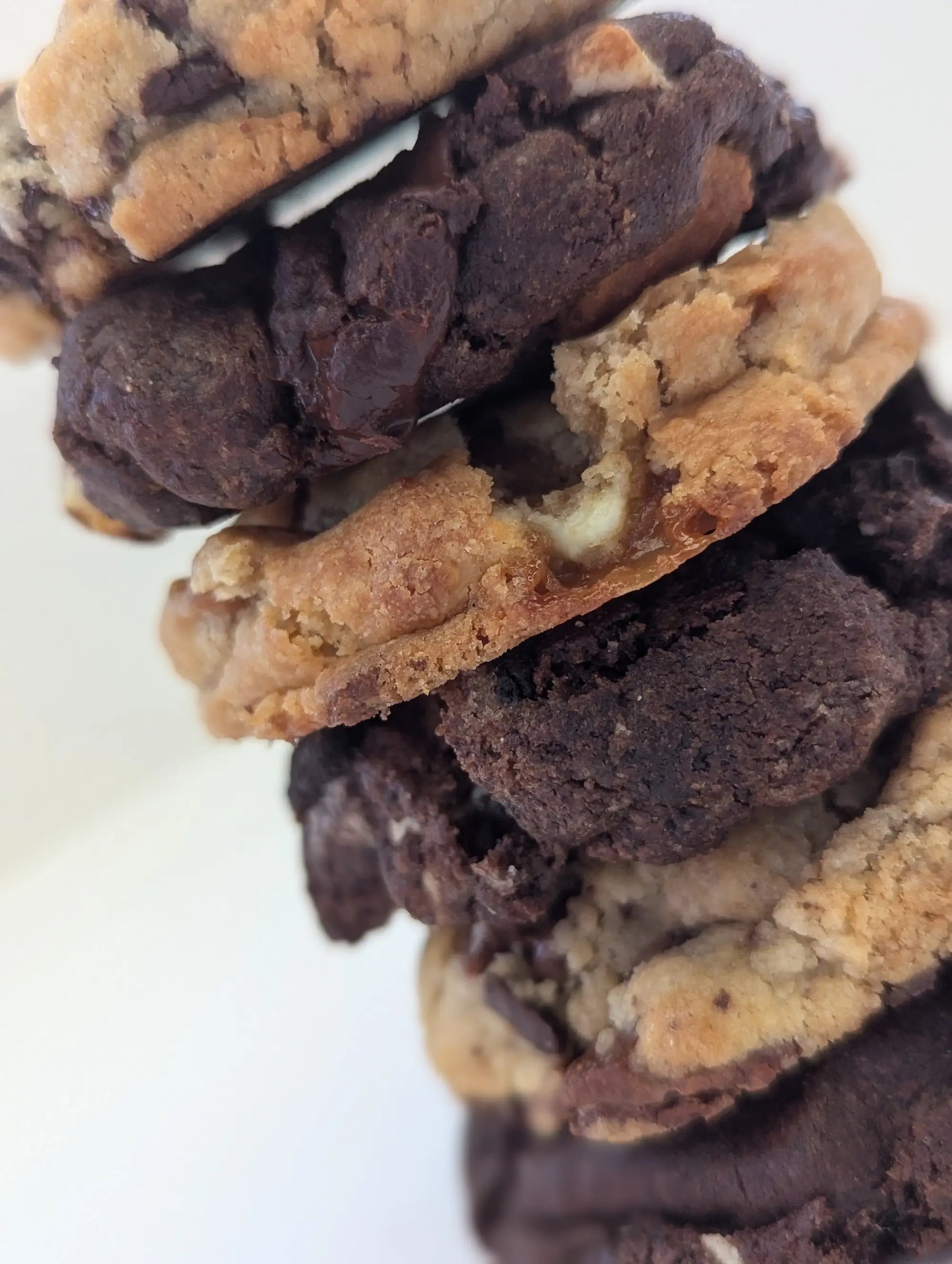 Selection of Cookies Stacked