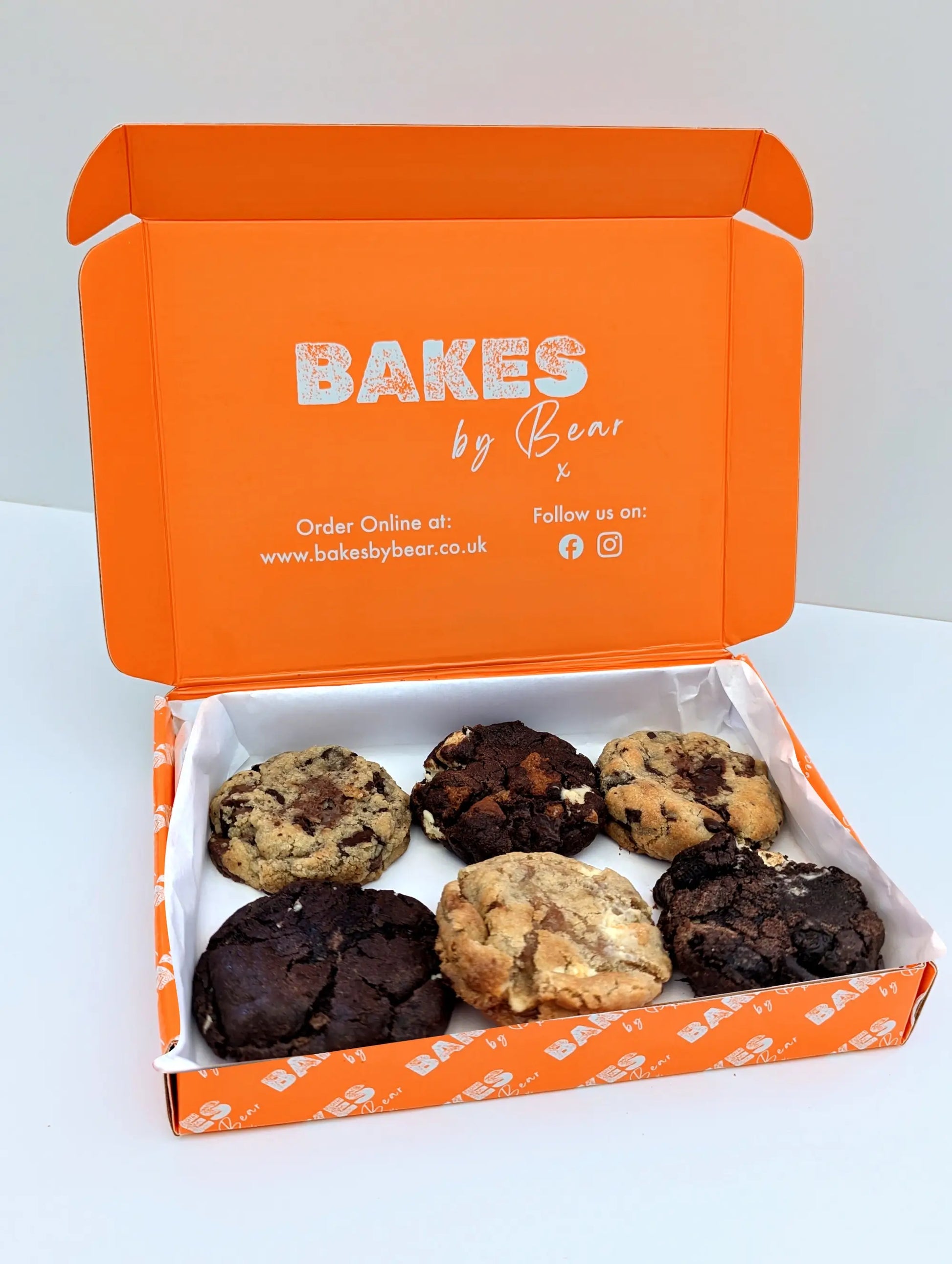 Mixed Cookies in an orange box