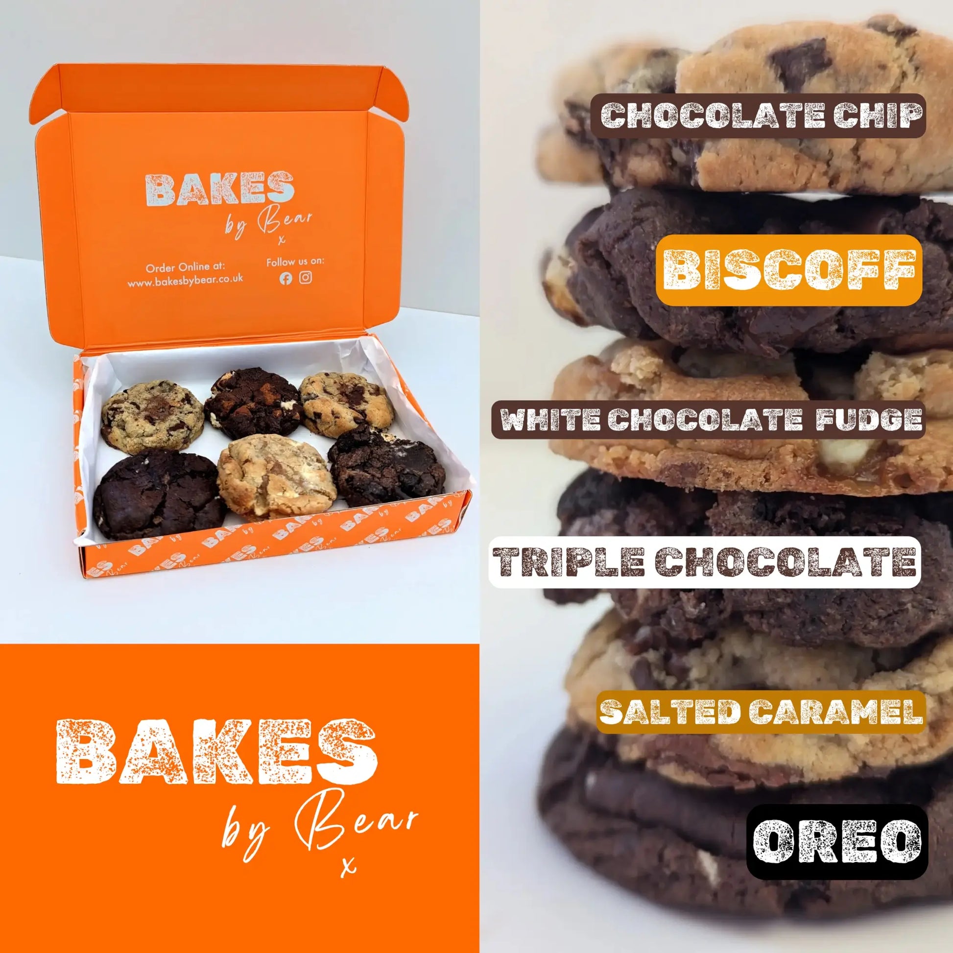 Cookies with labels and cookies in box